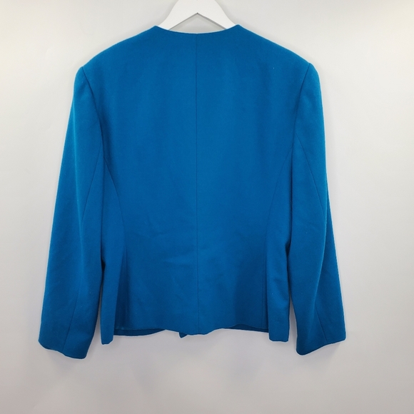 Pendleton Virgin Wool Career Blazer Blue Boxy Vintage - Picture 5 of 7